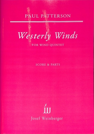 Westerly Winds for flute, oboe, clarinet, horn in F and bassoon score and parts