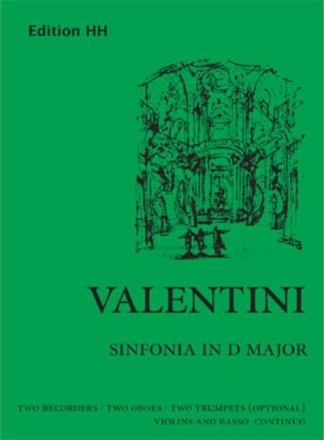 Sinfonia in D major  Basso continuo score