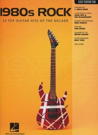 1980s Rock: for easy guitar/tab (with text)