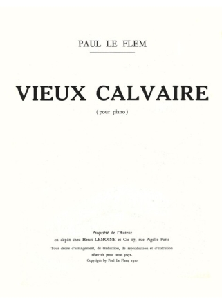 Vieux calvaire pour piano