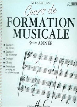 LABROUSSE Marguerite Cours de formation musicale Vol.5 Formation musicale partition
