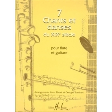 7 Chants et danses du XIX�me si�cle pour fl�te et guitare partition et parties