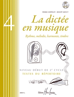 La dict�e en musique vol.4 - niveau d�but (+CD)  livre de l'�l�ve