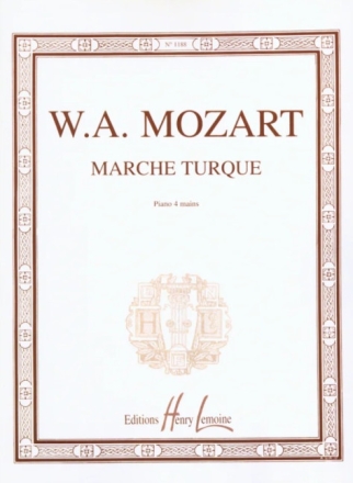 MOZART Wolfgang Amadeus Marche turque piano � 4 mains partition