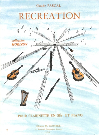 PASCAL Claude Recr�ation clarinette et piano Partition