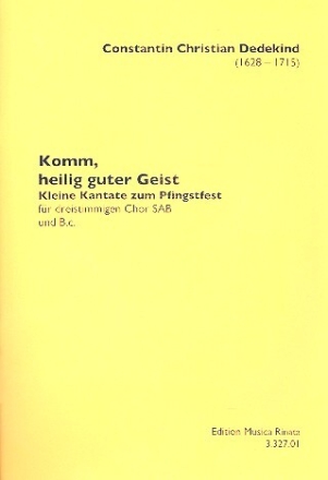 Komm heilig guter Geist f�r gem Chor (SAM) und Bc Partitur
