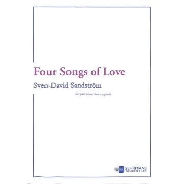 Four Songs of Love for 6-part mixed choir a cappella (SMezSATBarB) score (en)