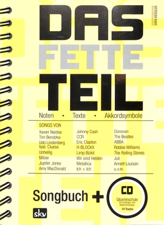 Das Fette Teil (+CD) Noten/Text/Akkorde Songbuch