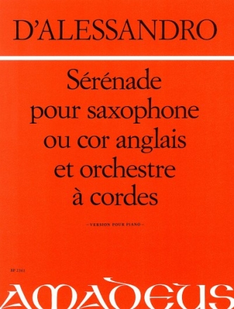 Serenade op.12 f�r Altsaxophon und Streichorchester f�r Altsaxophon und klavier