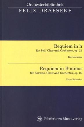 Requiem h-Moll op.22 f�r Soli, gem Chor und Orchester Klavierauszug