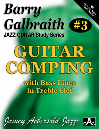 Guitar Comping (+Online Audio) for guitar with bass lines in treble clef