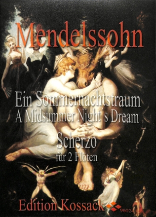 Scherzo aus 'Ein Sommernachtstraum' f�r 2 Fl�ten Partitur und Stimmen