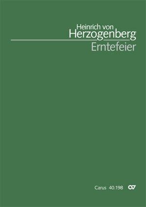 Herzogenberg, Heinrich von Erntefeier Soli, Coro, Orch, Gde, Org Partitur