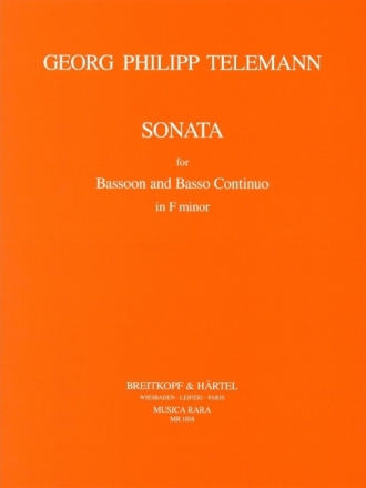 Sonata f minor for bassoon and piano