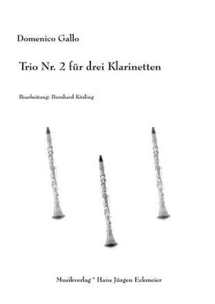 Trio Nr. 2 f�r 3 Klarinetten Partitur und Stimmen