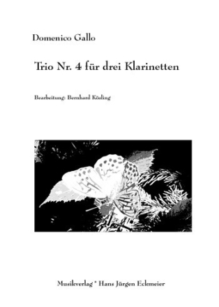 Trio Nr.4 f�r 3 Klarinetten Partitur und Stimmen