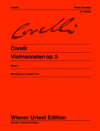Sonaten op.5 Band 1 (Nr.1-6) f�r Violine und Bc