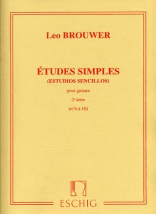 Etudes simples vol.2 (nos.6-10) pour guitare estudios sencillos