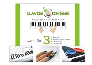 Klavierzwerge Band 3 Set (Buch +Sticker +Armb�nder +Buntstifte)