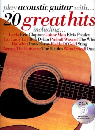 Play acoustic guitar with 20 great hits (+2CD's) 