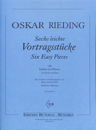 6 leichte Vortragsst�cke (1. Lage) f�r Violine und Klavier