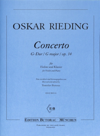 Concerto G-Dur op.34 (1. Lage) f�r Violine und Klavier