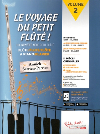 Le voyage du petit fl�t� vol.2 (+Online Audio) pour flute et  piano