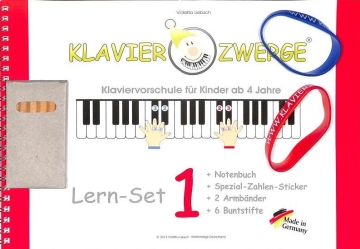 Klavierzwerge Band 1 Set (Buch +Sticker +Armb�nder +Buntstifte)