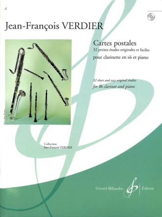 Cartes postales (+CD) pour clarinette et piano
