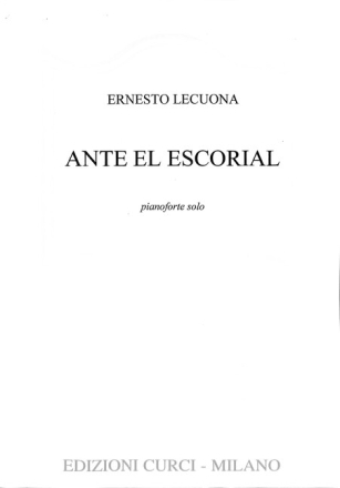 Ante el Escorial per pianoforte