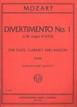 Divertimento B major no.1 KV439a for flute, clarinet and bassoon parts