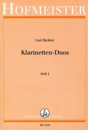 Klarinetten-Duos Band 2 f�r 2 Klarinetten Spielpartitur