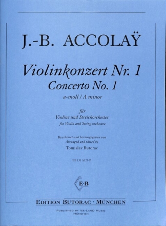 Konzert a-Moll Nr.1 f�r Violine und Streichorchester Partitur
