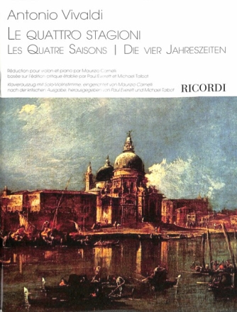 Die vier Jahrezeiten op.8 f�r Violine und Streichorchester f�r Violine und Klavier