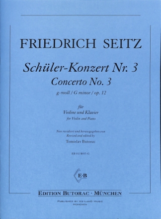 Konzert g-Moll Nr.3 op.12 f�r Violine und Klavier