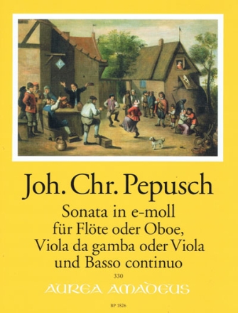 Sonate e-Moll f�r Fl�te (Oboe), Viola da gamba (Viola ) und Bc Stimmen (Bc ausgesetzt)