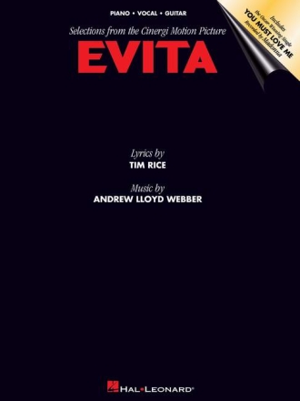 Evita: Selections from the motion picture for piano/voice/guitar