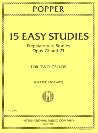 Preparatory to Studies op.76 and op.73 for 2 cellos score