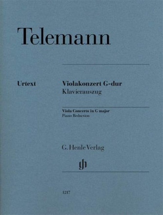 Konzert G-Dur TWV51:G9 f�r Viola und Orchester f�r Viola und Klavier