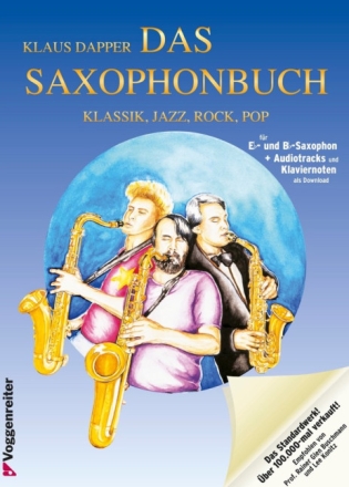 Das Saxophonbuch Band 1 (+Online Audio) f�r Eb und Bb in einer Version, Klaviernoten im Pdf-Format