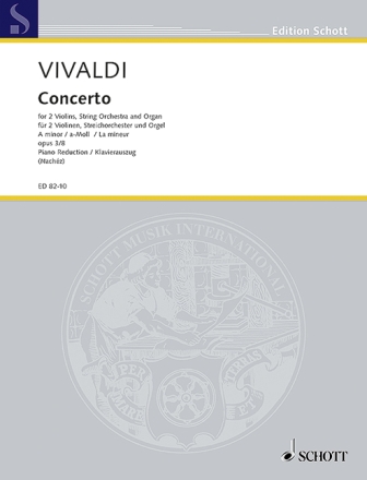 Konzert a-Moll op.3,8 RV522 f�r 2 Violinen und Streichorchester f�r 2 Violinen und Klavier