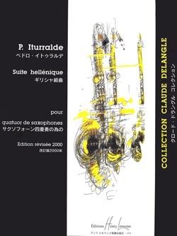 Suite hellenique pour 4 saxophone (s/a/t/bar) partition et parties