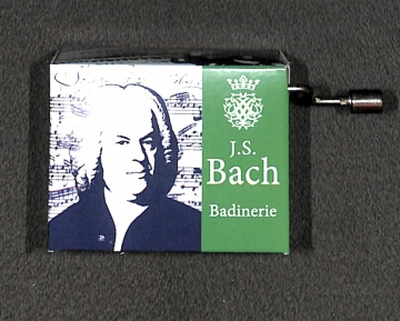 Spieluhr Badinerie (Bach)  mit Holz-Resonanzboden