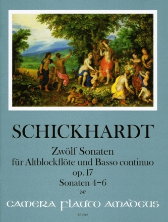 12 Sonaten op.17 Band 2 (Nr.4-6) f�r Altblockfl�te und Bc