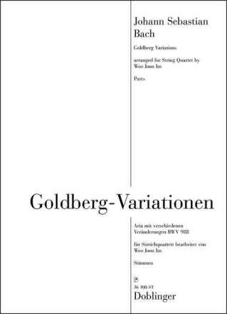 Goldbergvariationen BWV988 f�r Streichquartett Stimmen