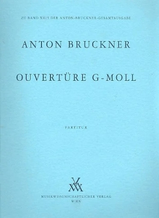Ouvert�re g-Moll f�r Orchester Partitur