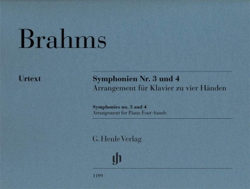Sinfonien Nr.3 und Nr.4 f�r Orchester f�r Klavier zu 4 H�nden Spielpartitur
