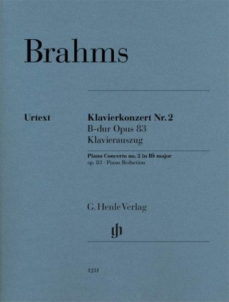 Konzert B-Dur Nr.2 op.83 f�r Klavier und Orchester Klavierauszug