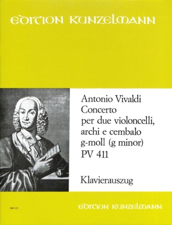 Concerto g-Moll PV411 f�r 2 Violoncelli, Streicher und Bc Klavierauszug