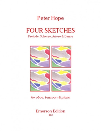 4 Sketches for bassoon, oboe and piano piano score and parts